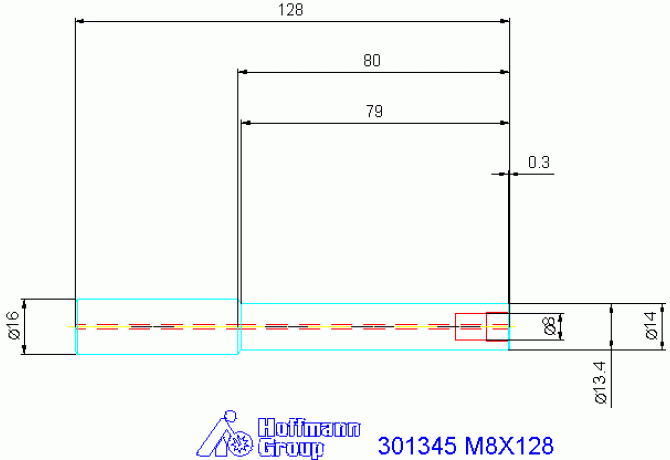 301345 M8X128