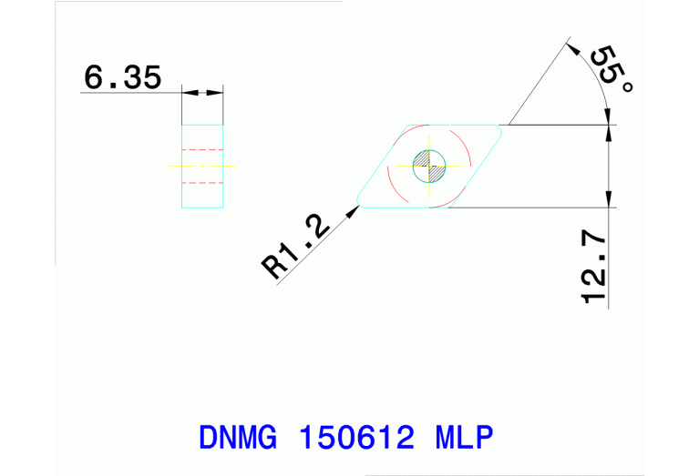 DNMG 150612 MLP TT8115