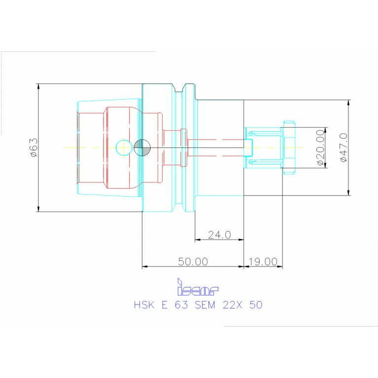 HSK E 63 SEM 22X 50
