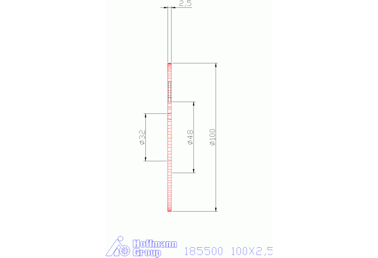 185500 100X2,5