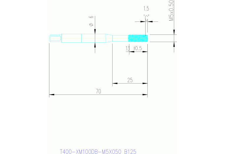 T400-XM100DB-M5X050 B125
