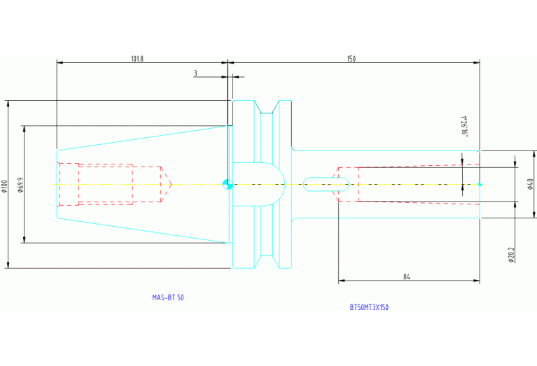 BT50MT3X150
