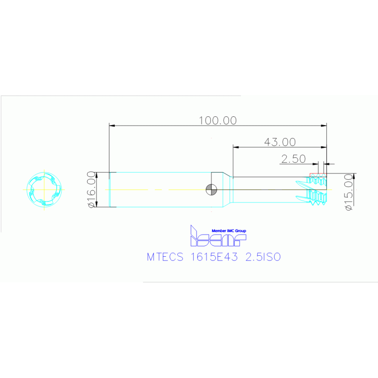 MTECS 1615E43 2.5ISO IC908