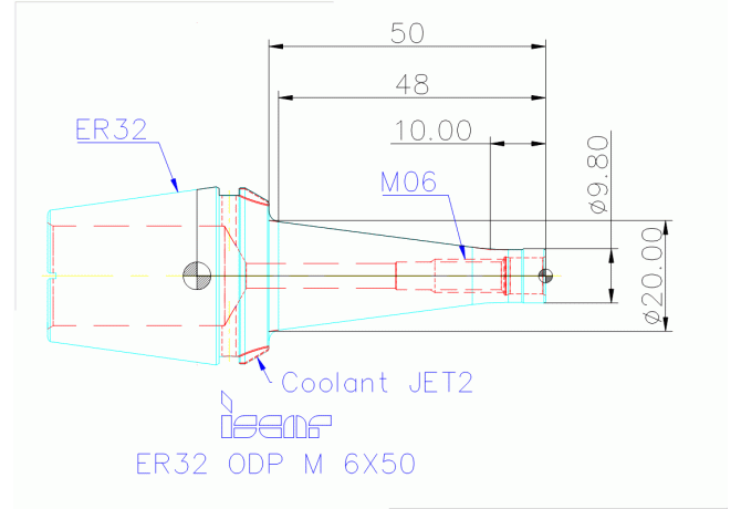 ER32 ODP M 6X50