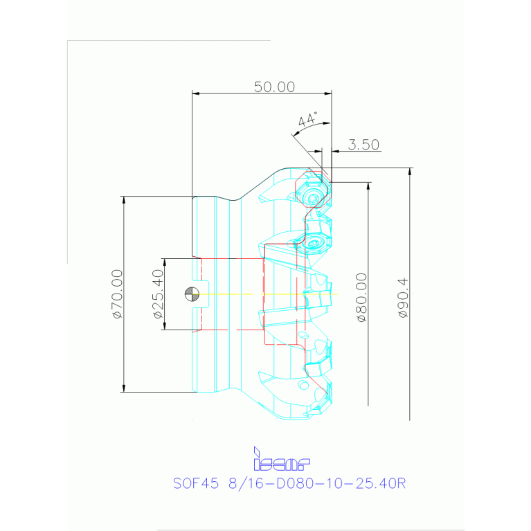 SOF45 8/16-D080-10-25.40R