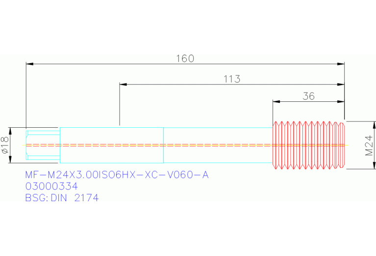 MF-M24X3.00ISO6HX-XC-V060-A