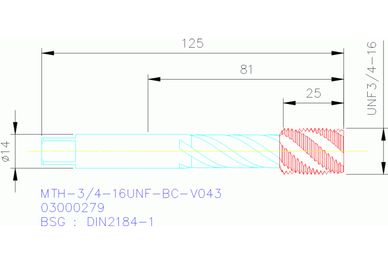 MTH-3/4-16UNF-BC-V043