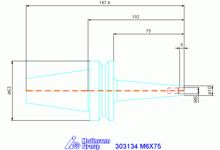 303134 M6X75
