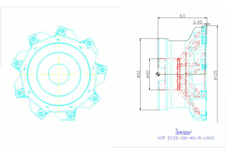 HTF D125-09-40-R-LN10