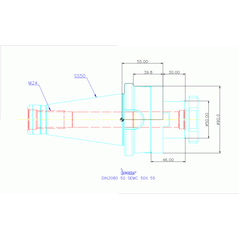 DIN2080 50 SEMC 50X 55