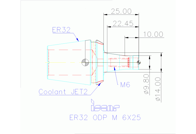 ER32 ODP M 6X25