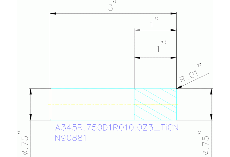 A345R.750D1R010.0Z3 TICN