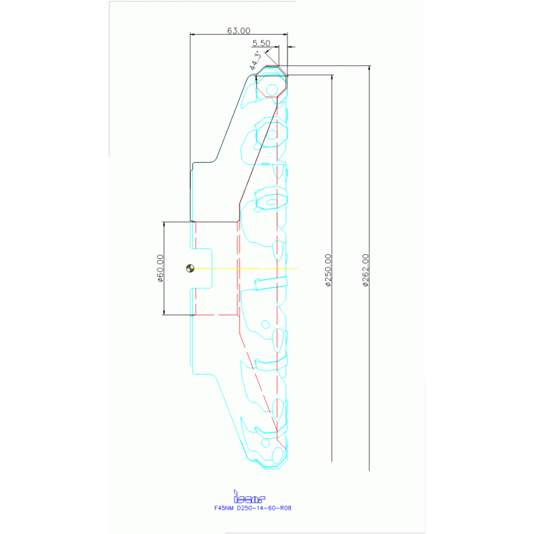 F45NM D250-14-60-R08