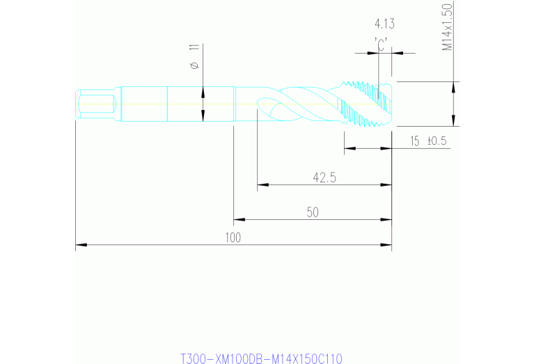 T300-XM100DB-M14X150C145