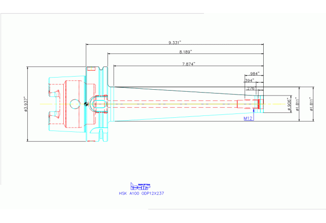 HSK A100 ODP12X237