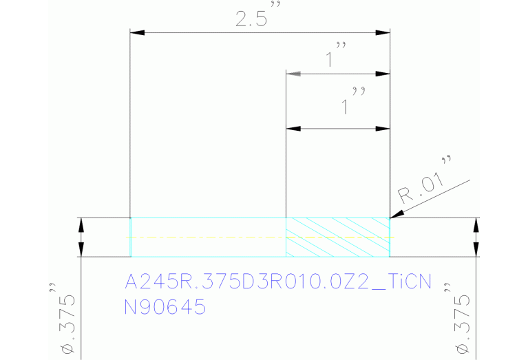 A245R.375D3R010.0Z2 TICN