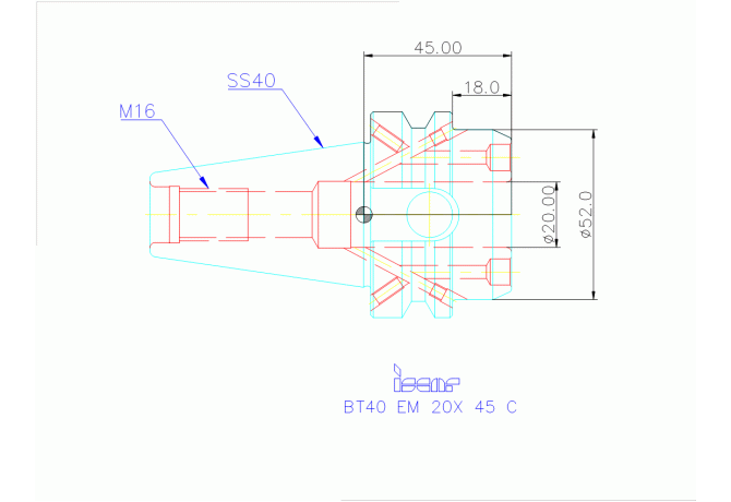 BT40 EM 20X 45 C