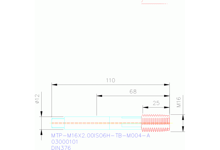 MTP-M16X2.00ISO6H-TB-M004-A