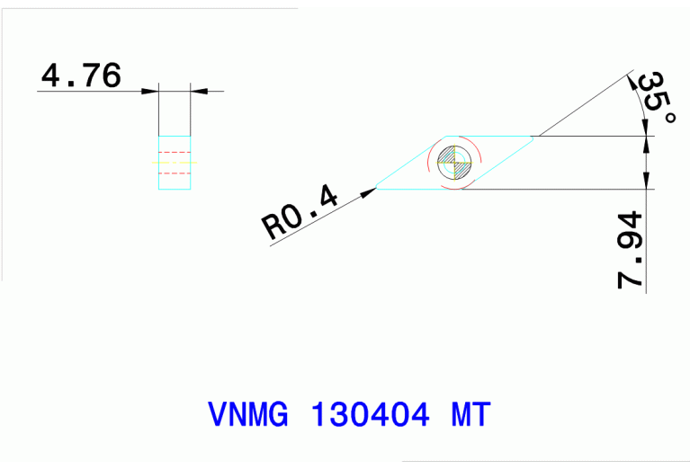 VNMG 130404 MT TT7005