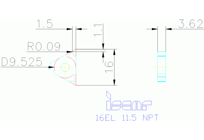 16EL 11.5 NPT IC250