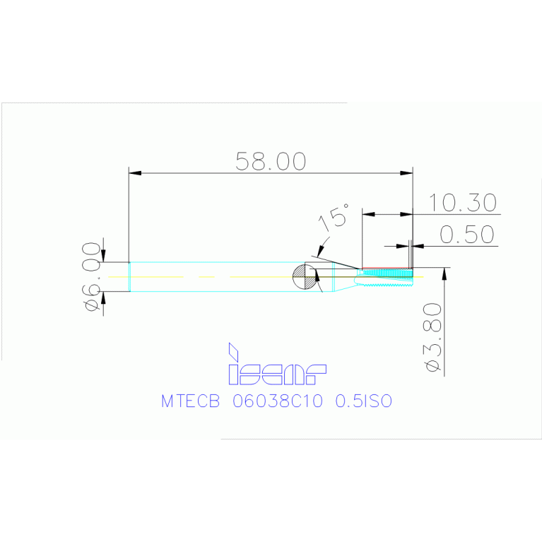 MTECB 06038C10 0.5ISO IC908