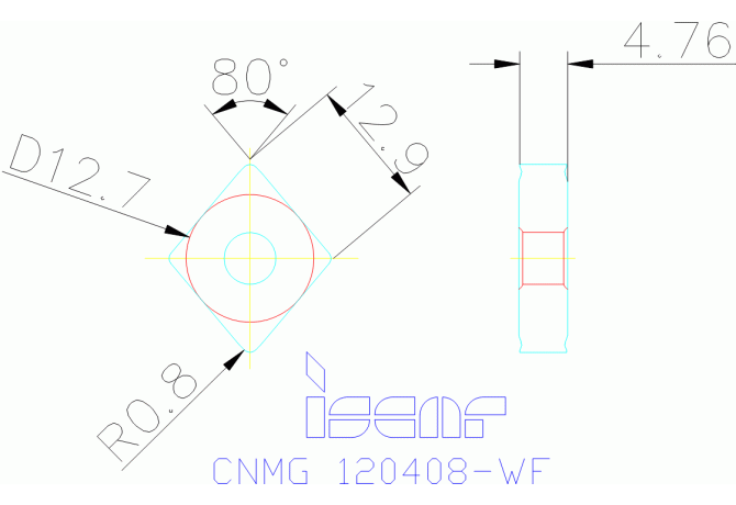 CNMG 120408-WF IC8150
