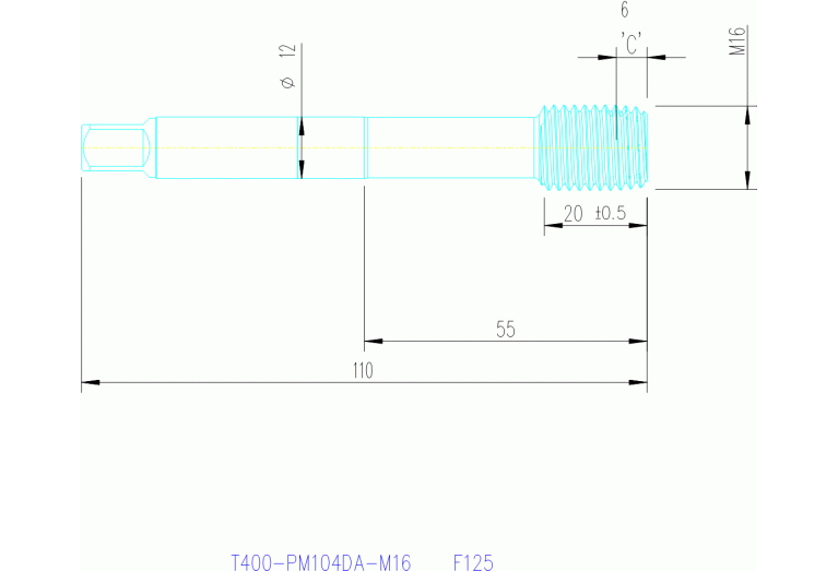 T400-PM104DA-M16 F125