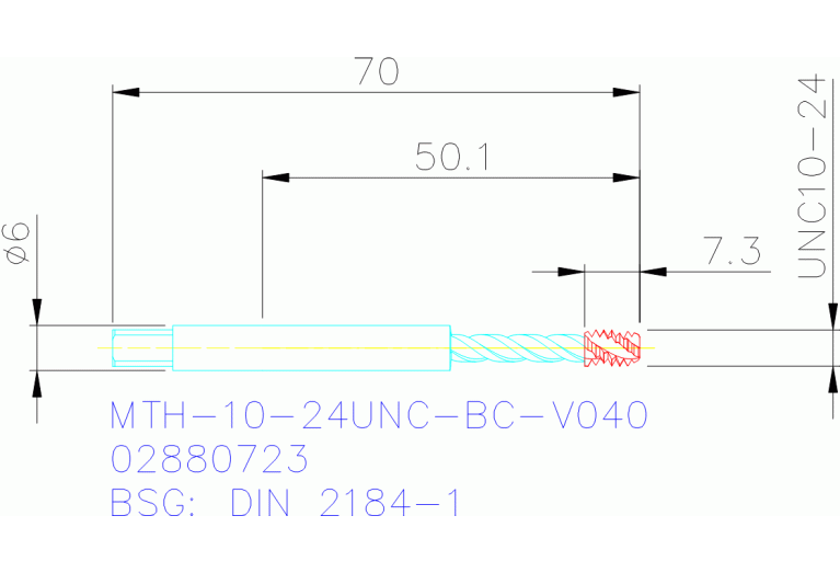 MTH-10-24UNC-BC-V040