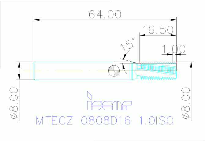 MTECZ 0808D16 1.0ISO IC908