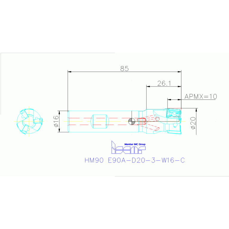 HM90 E90A-D20-3-W16-C
