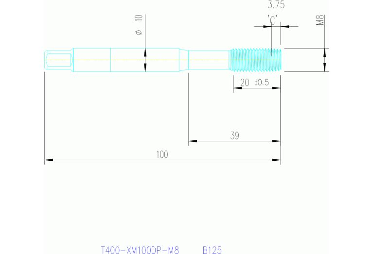 T400-XM100DP-M8 B125