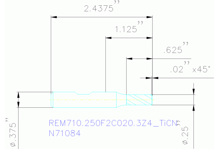 REM710.250F2C020.3Z4 TICN