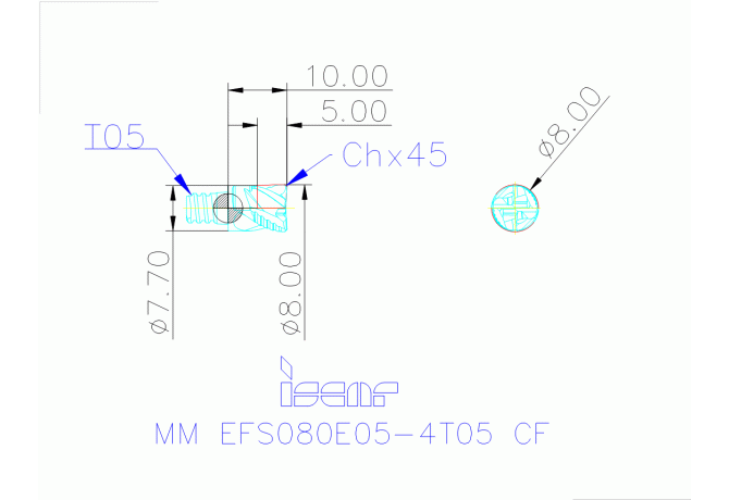 MM EFS080E05-4T05 CF IC908