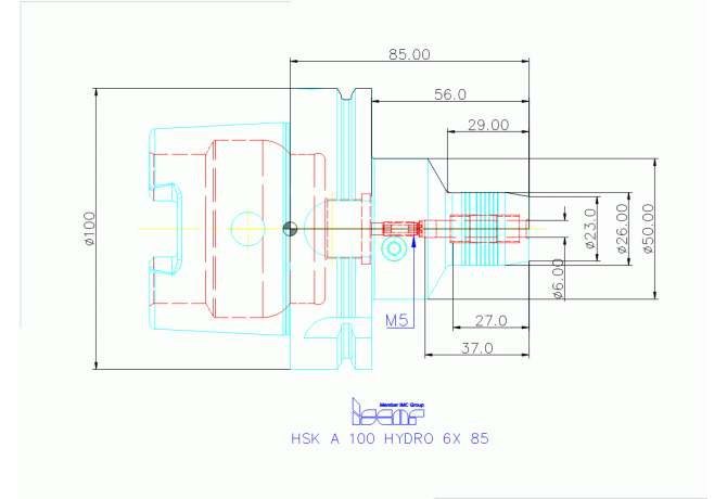 HSK A100 HYDRO 6X85