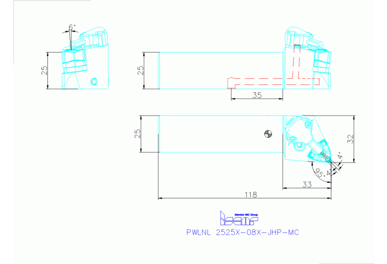 PWLNL 2525X-08X-JHP-MC