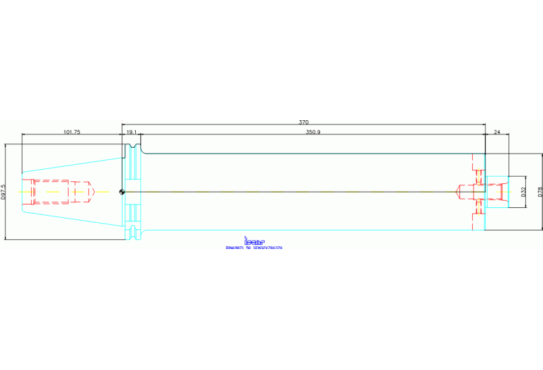 DIN69871 50 SEM32X78X370