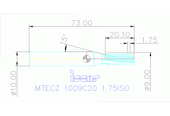 MTECZ 1009C20 1.75ISO IC908