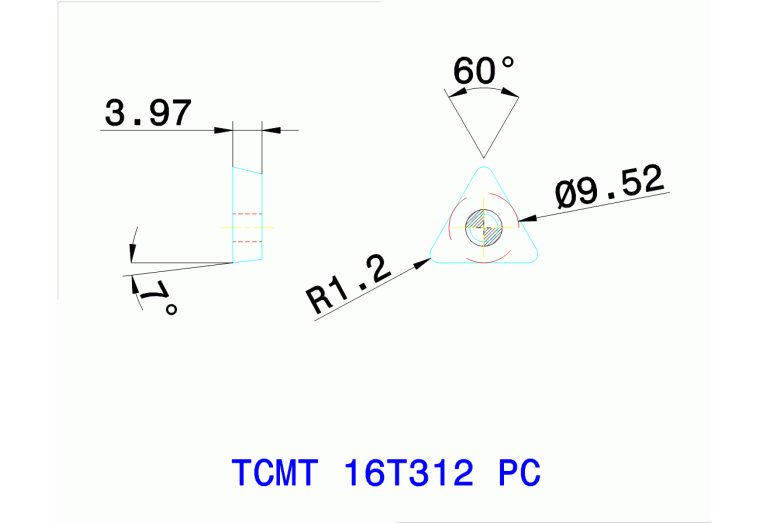 TCMT 16T312 PC TT8125