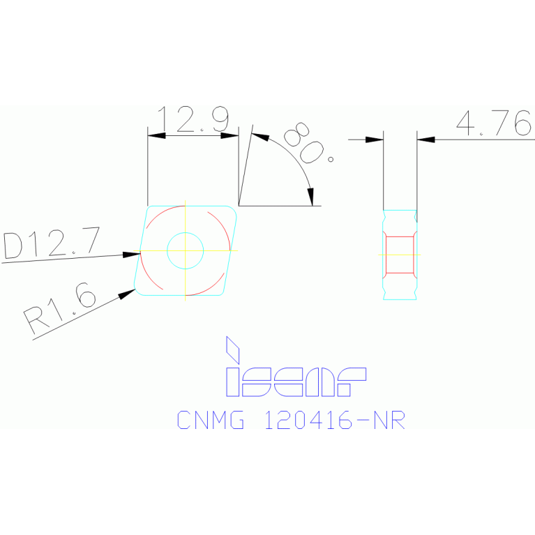 CNMG 120416-NR IC9150