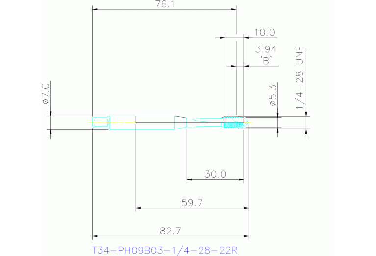 T34-PH09B03-1/4-28-22R