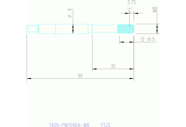 T400-PM104DA-M8 F125