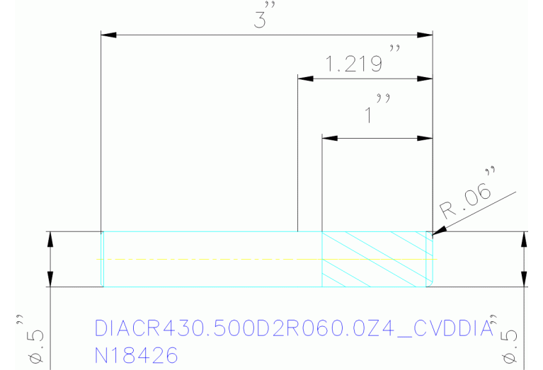 DIACR430.500D2R060.0Z4 CVDDIA