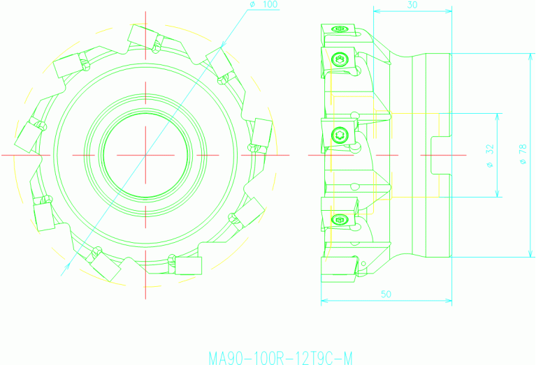 MA90-100R-12T9C-M