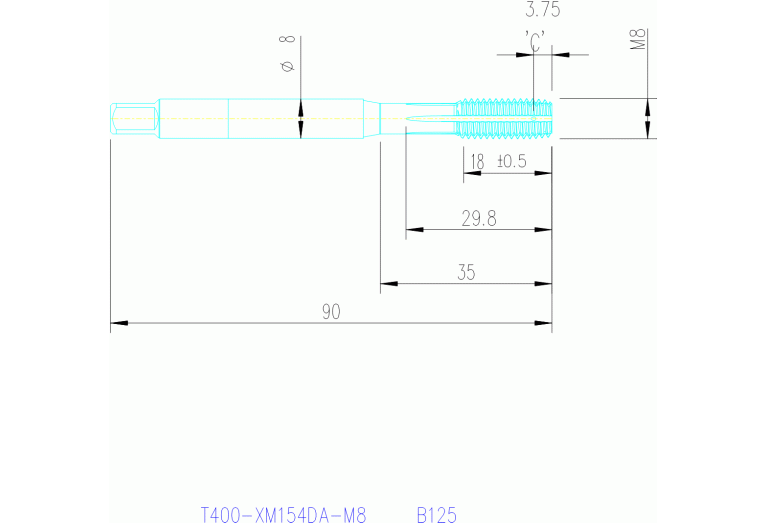 T400-XM154DA-M8 B125