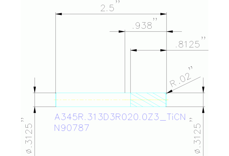 A345R.313D3R020.0Z3 TICN