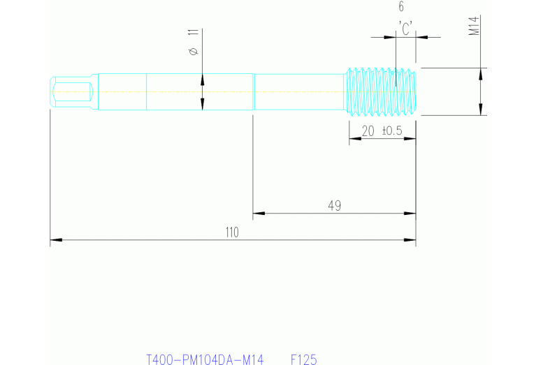 T400-PM104DA-M14 F125