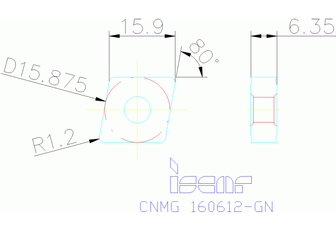 CNMG 160612-GN IC8150