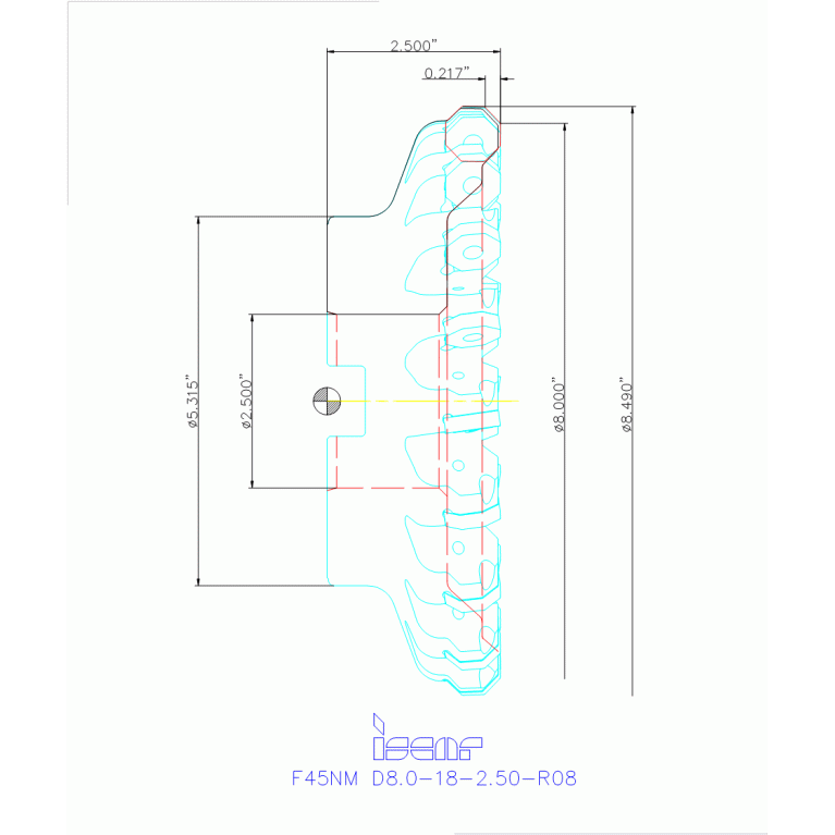 F45NM D8.0-18-2.50-R08