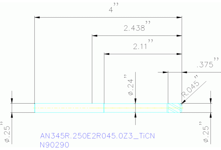 AN345R.250E2R045.0Z3 TICN