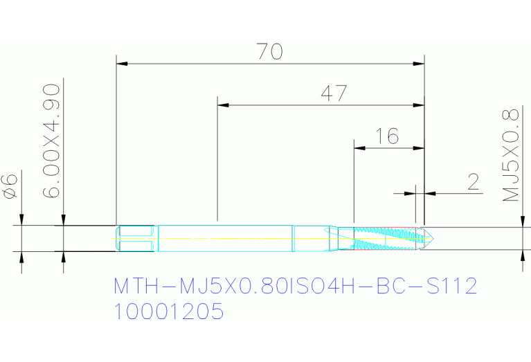 MTH-MJ5X0.80ISO4H-BC-S112